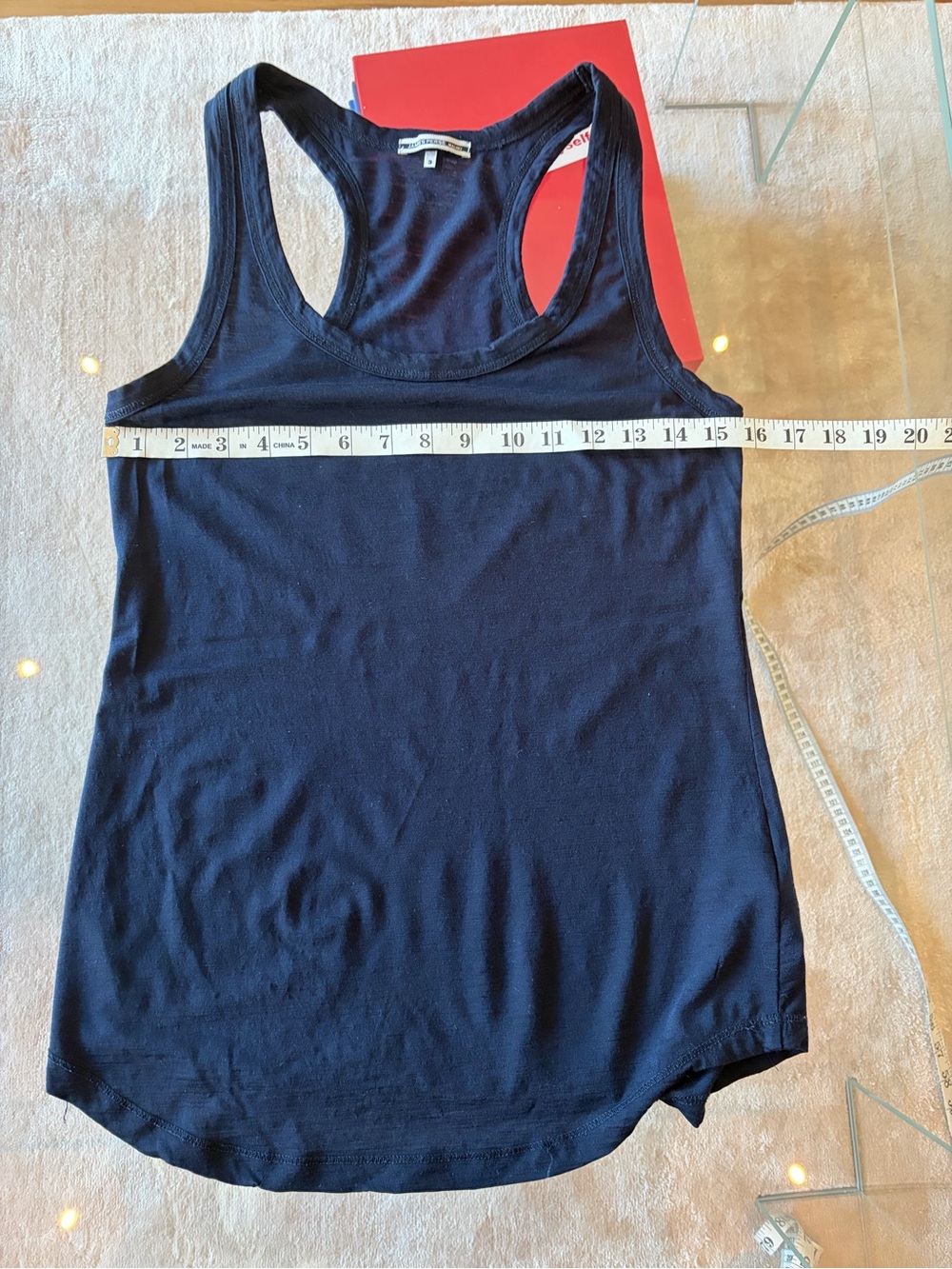 James Perse Malibu Navy wool tank top size 3